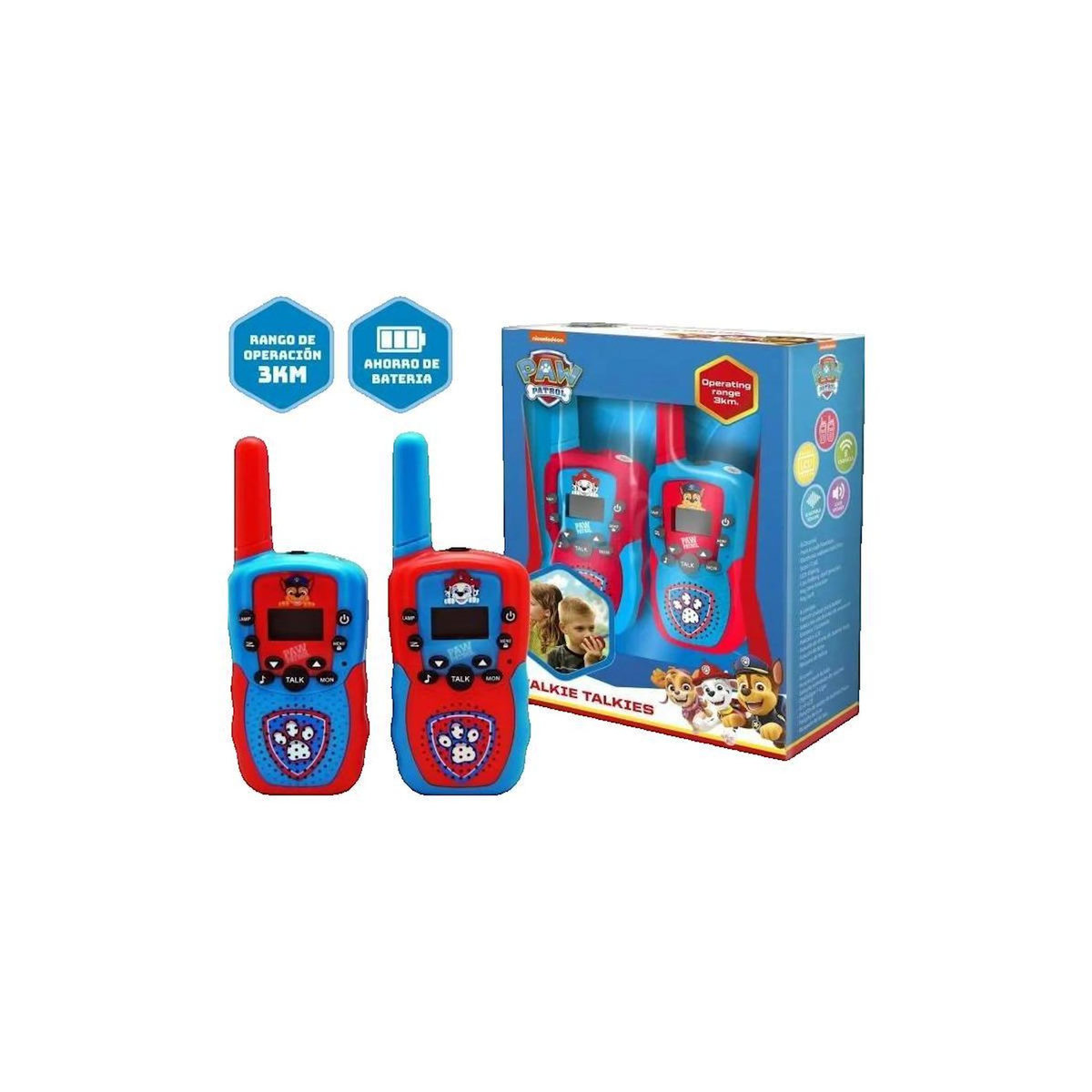 PAW PATROL Talkies Walkies PAW Patrol Kids-Licensing multicolores avec portée 1 km