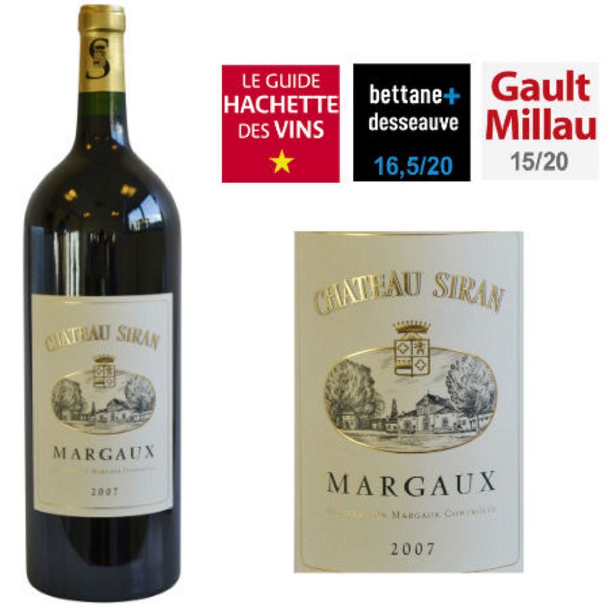 Château Siran Margaux Rouge 2007 Magnum