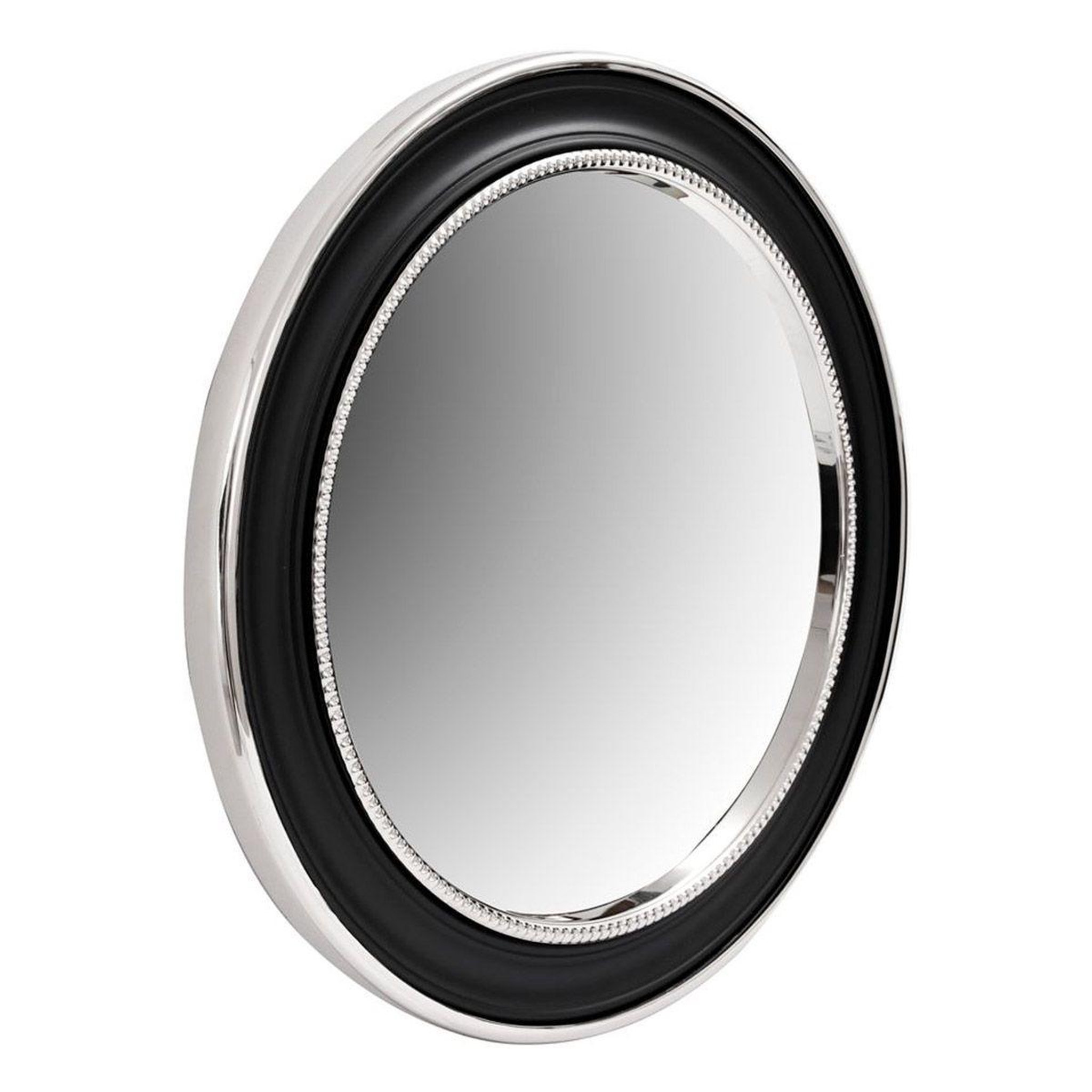 Voir la diapositive 1 : Paris Prix Miroir mural design  eleganca  58cm argent & noir