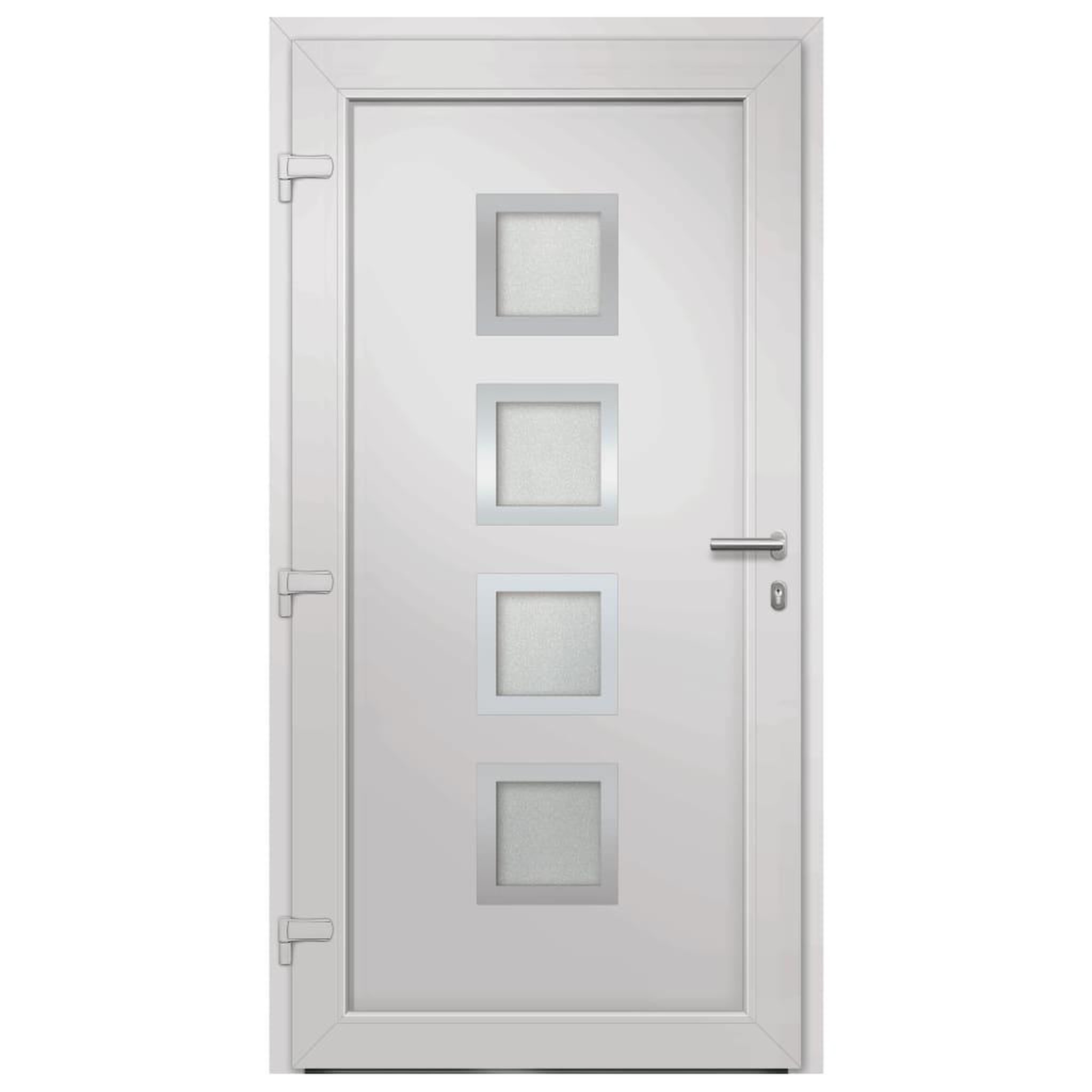 Voir la diapositive 5 : VIDAXL Porte d'entree Blanc 108x200 cm
