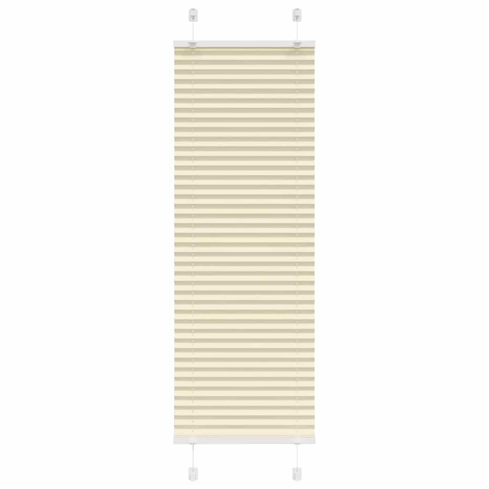 VIDAXL Store plisse creme 40x150 cm largeur du tissu 39,4 cm polyester