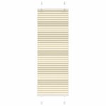 VIDAXL Store plisse creme 40x150 cm largeur du tissu 39,4 cm polyester