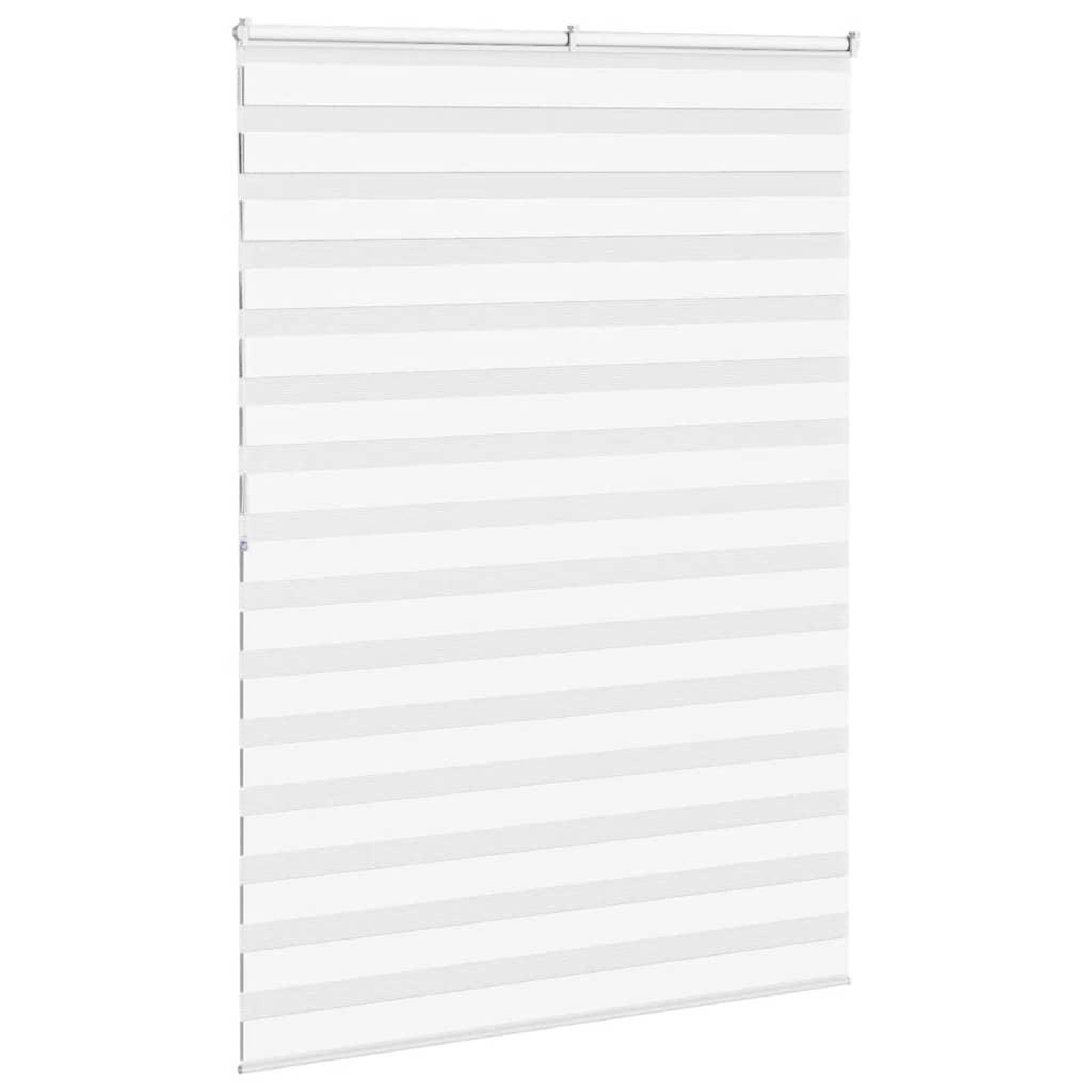 Voir la diapositive 4 : VIDAXL Store zebre blanc 165x200 cm largeur du tissu 160,9cm polyester