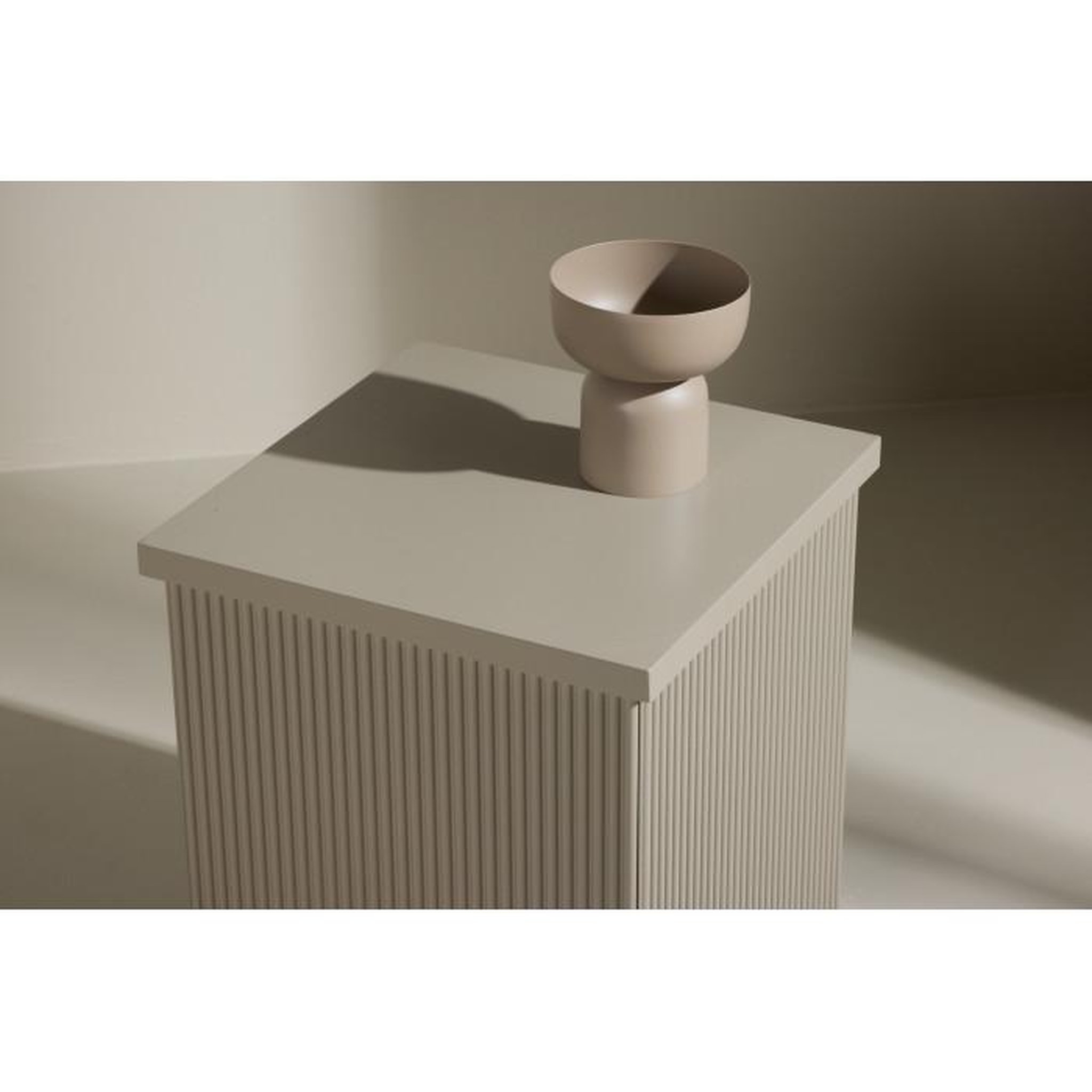 Voir la diapositive 6 : Paris Prix Table d'Appoint Design  Lenox  45cm Beige