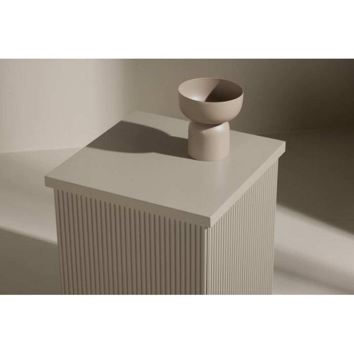 Paris Prix Table d'Appoint Design  Lenox  45cm Beige