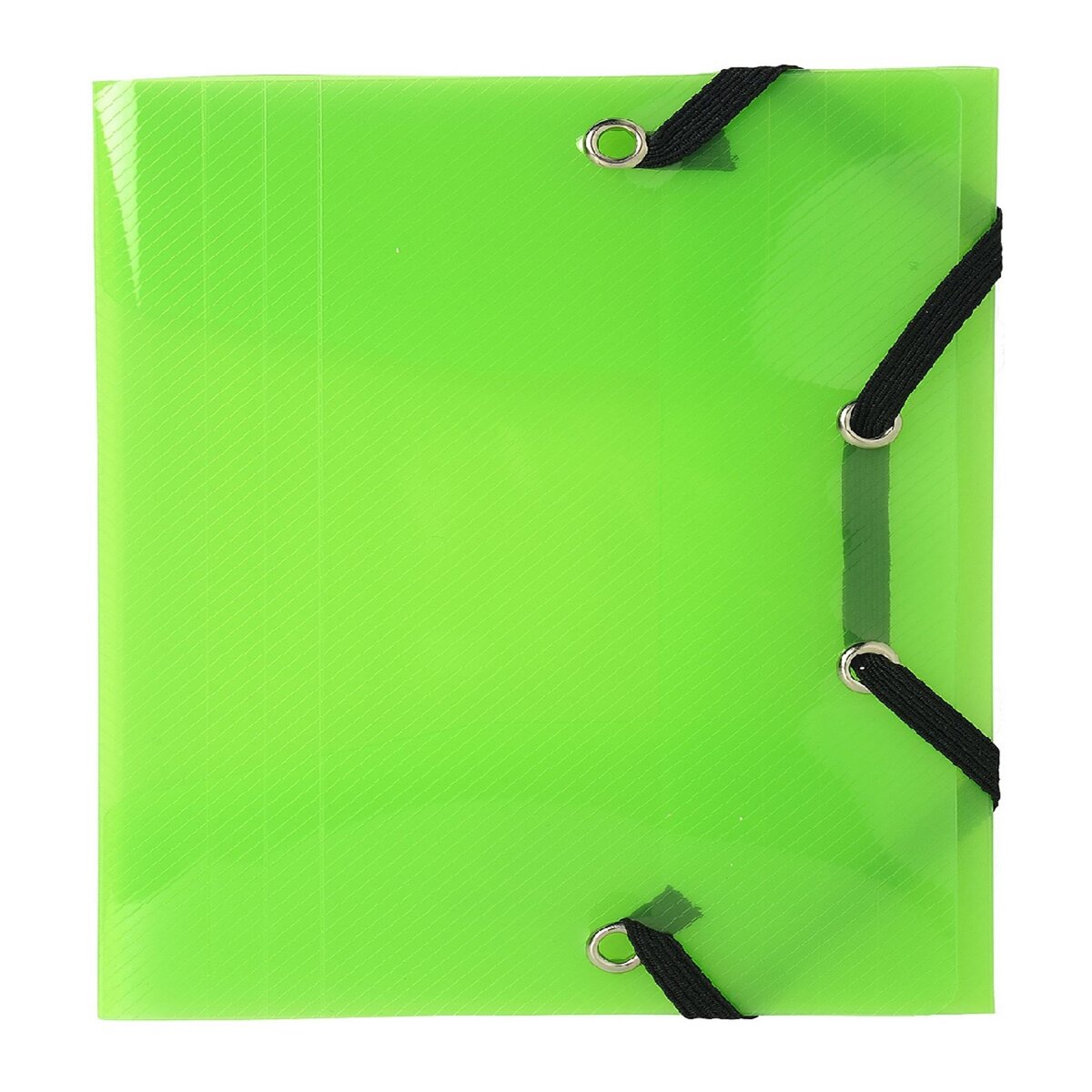 EXACOMPTA  Chemise polypropylène à élastiques vert translucide