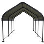 Voir la diapositive 4 : Habitat et Jardin Carport abri de voiture en métal  Phoenix  - 13,5 m² - Gris