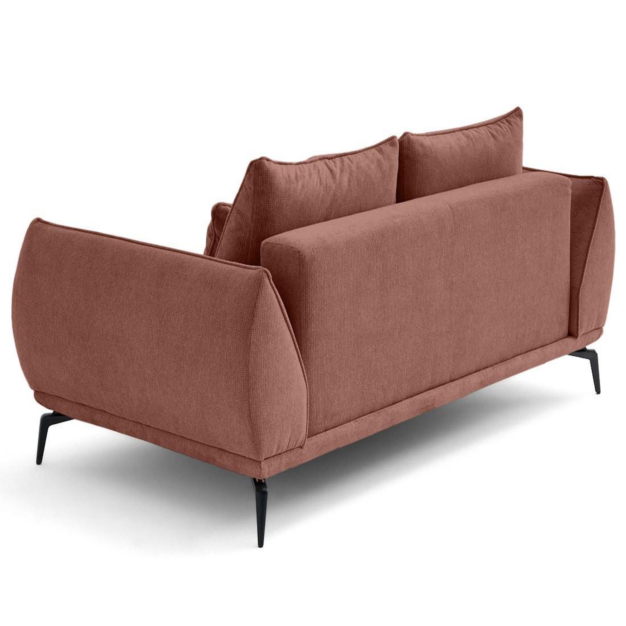 Voir la diapositive 5 : LISA DESIGN Arica - canapé droit 2 places en tissu texturé
