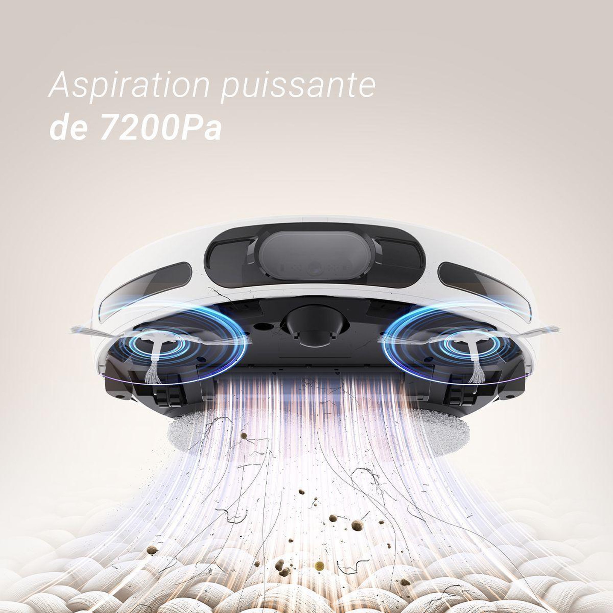 Voir la diapositive 3 : EZVIZ Robot Aspirateur Laveur RS20 Pro