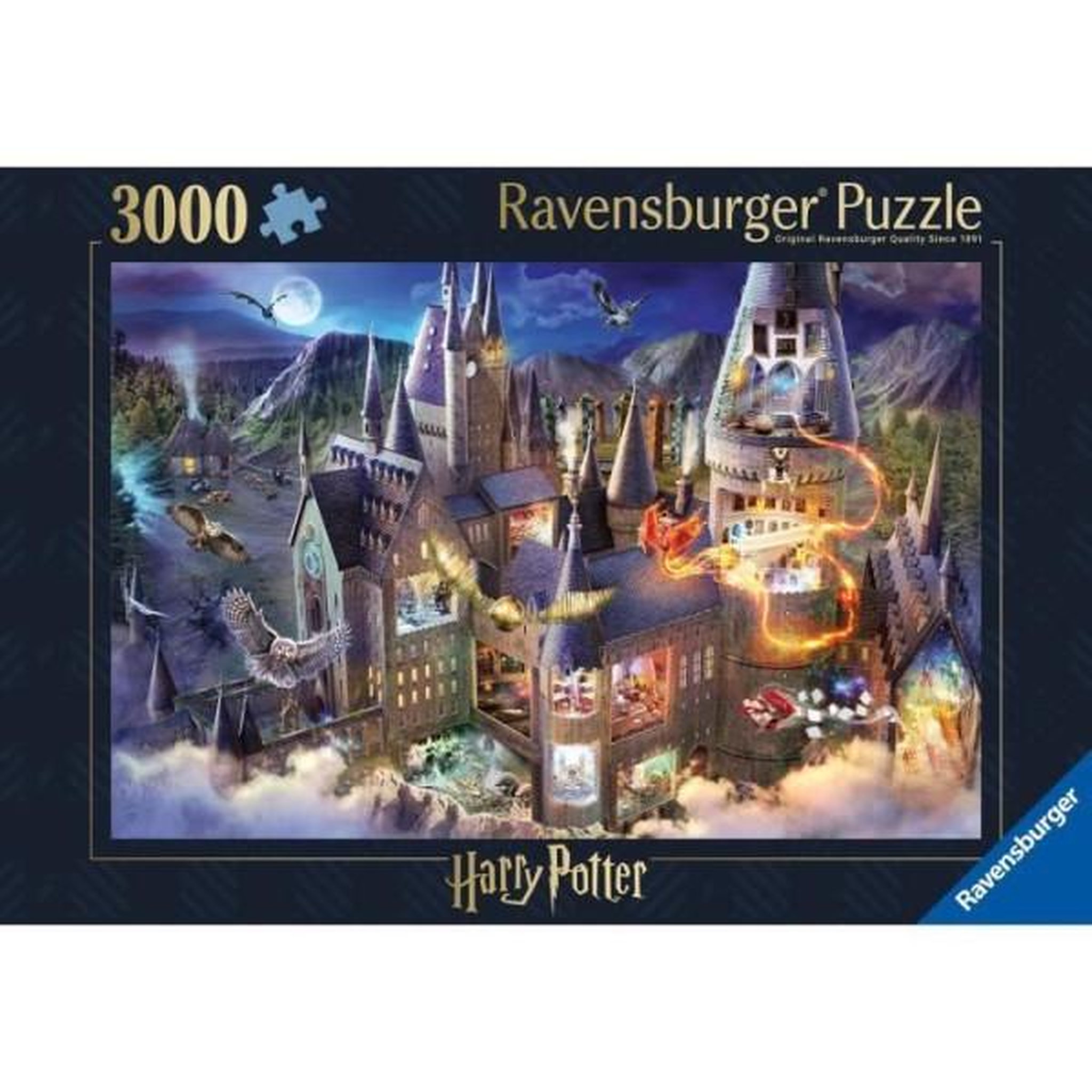 Voir la diapositive 2 : RAVENSBURGER Puzzle 3000 pieces vue sur le château de poudlard / harry potter, des 14 ans, 17561, ravensburger