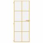 Voir la diapositive 3 : VIDAXL Porte interieure mince dore 76x201,5 cm verre trempe aluminium