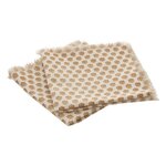 ATMOSPHERA Lot de 2 Serviettes de Table Imprimé  Maha  40x40cm Beige
