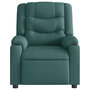 Voir la diapositive 3 : VIDAXL Fauteuil inclinable Vert fonce Tissu