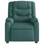 Voir la diapositive 3 : VIDAXL Fauteuil inclinable Vert fonce Tissu