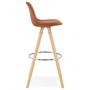 Voir la diapositive 3 : Paris Prix Tabouret de Bar Scandinave  Miro  97cm Marron & Naturel