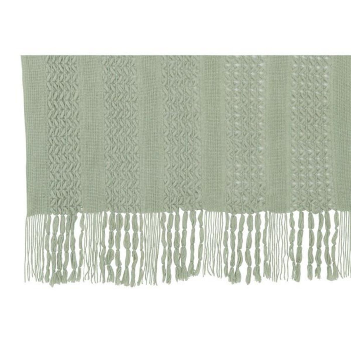 Paris Prix Plaid Déco Tricot  Abby  143x195cm Vert Clair