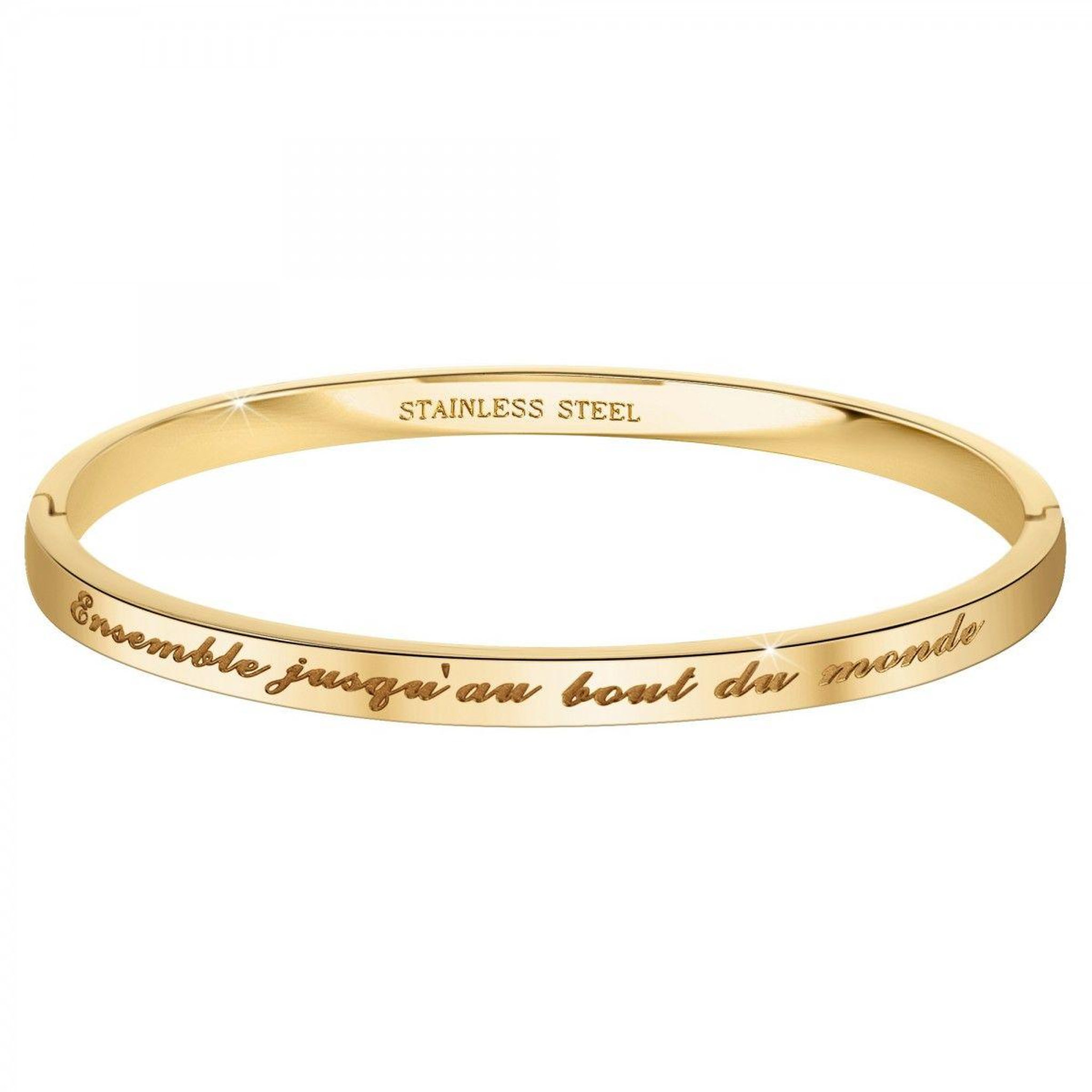 SC CRYSTAL Ensemble jusqu'au bout du monde - Bracelet SC Crystal en Acier Finement doré
