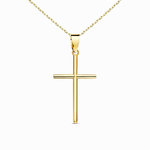 L'ATELIER D'AZUR Collier - Médaille Croix Or 18 Carats 750/000 Jaune - Chaine Dorée