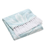 Paris Prix Plaid Imprimé à Franges  Hera  125x150cm Menthe