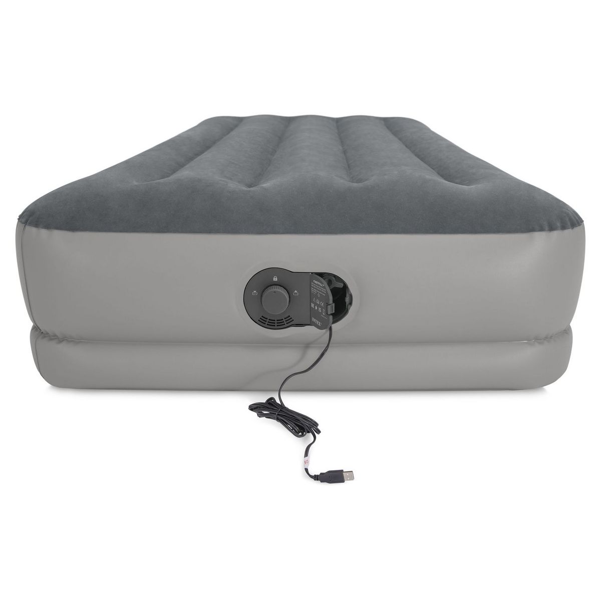 INTEX Matelas gonflable de camping électrique - 1 personne - 1,91 x 99 x 30cm - FLEX PUMP