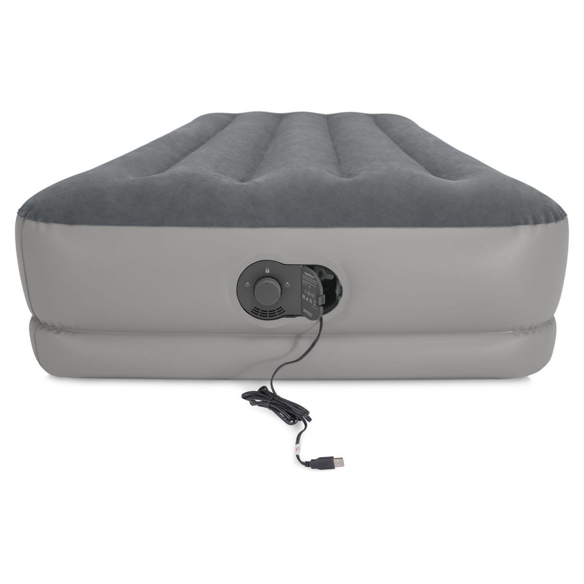 INTEX Matelas gonflable de camping électrique - 1 personne - 1,91 x 99 x 30cm - FLEX PUMP
