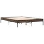 Voir la diapositive 3 : VIDAXL Cadre de lit sans matelas chene marron 135x190 cm