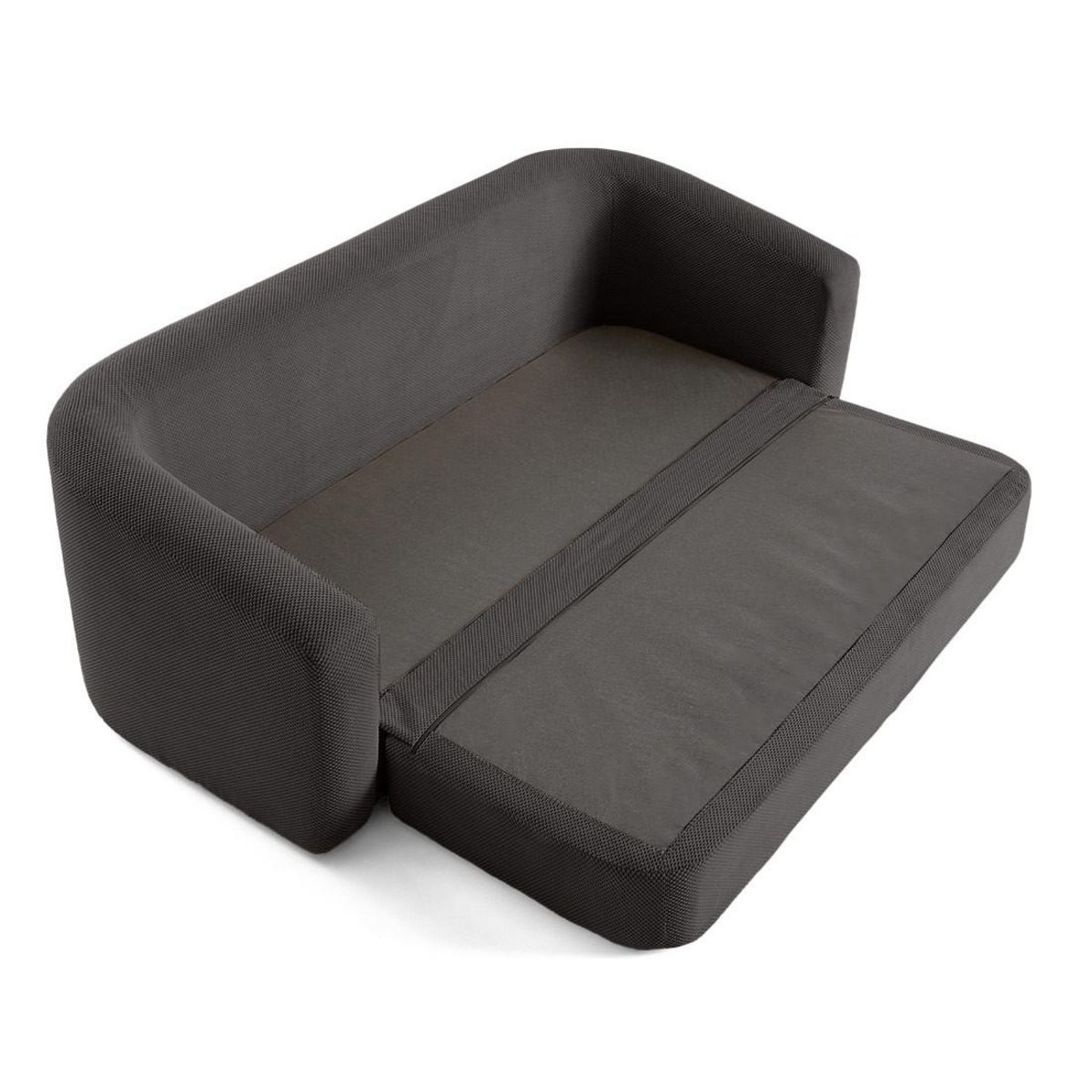 BEST MOBILIER Nuvia - canapé convertible déplimousse 3 places en velours texturé