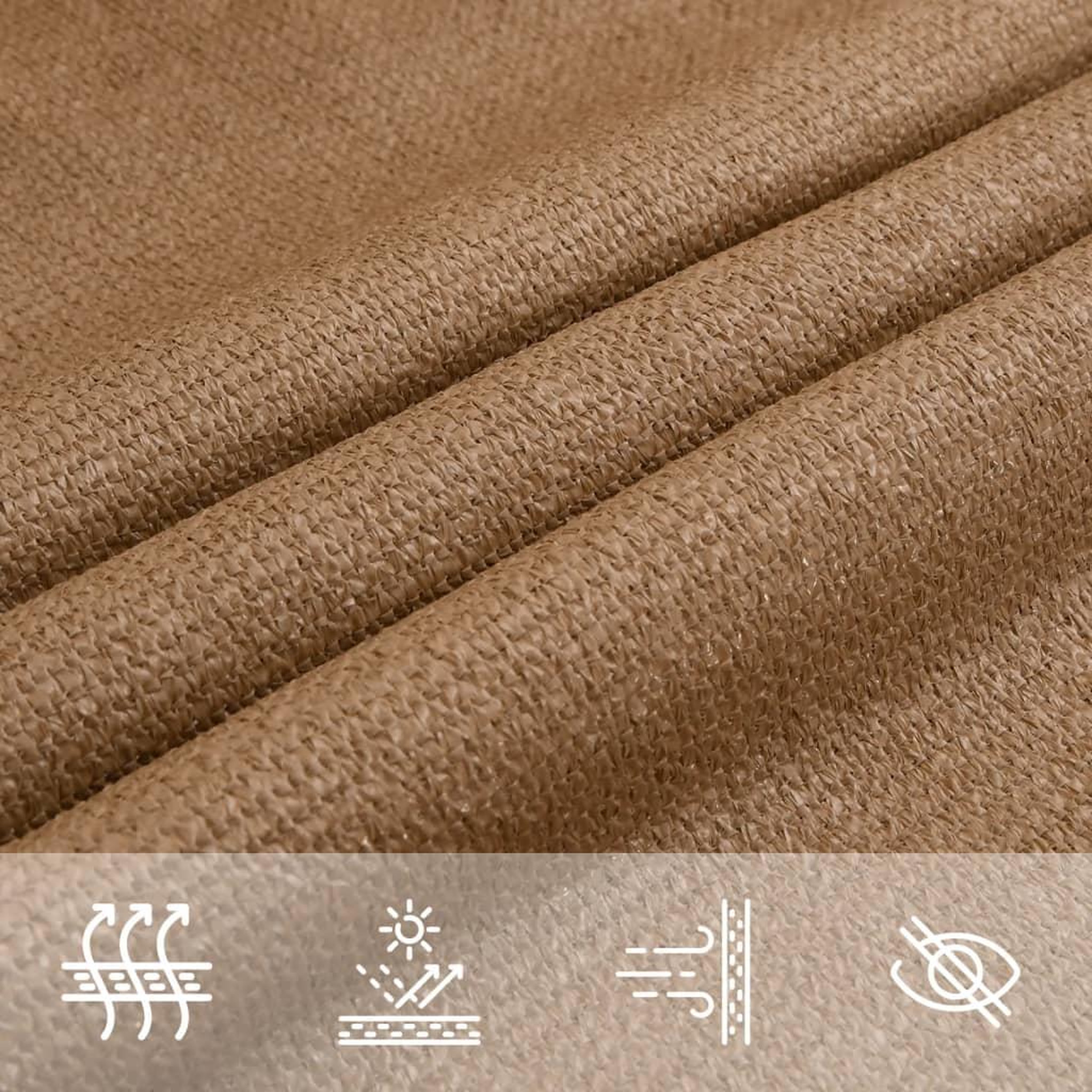 Voir la diapositive 5 : VIDAXL Voile d'ombrage 160 g/m^2 Taupe 3/4x3 m PEHD