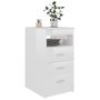 Voir la diapositive 3 : VIDAXL Armoire a tiroirs Blanc brillant 40x50x76 cm Bois d'ingenierie