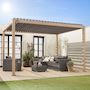Voir la diapositive 3 : SWEEEK Pergola bioclimatique aluminium lames orientables 4x3m Triomphe