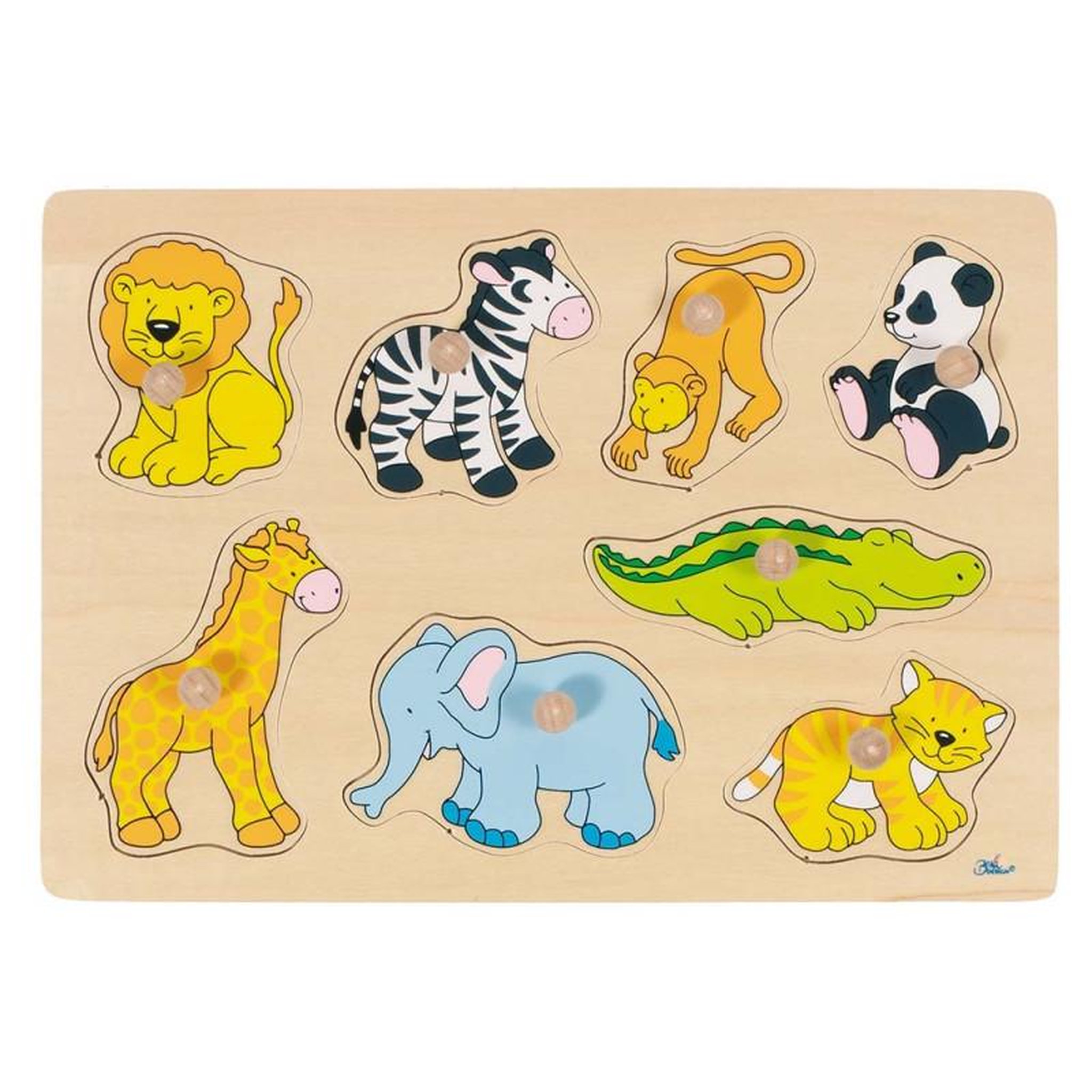 Goki GOKI Puzzle à encastrements Animaux du zoo