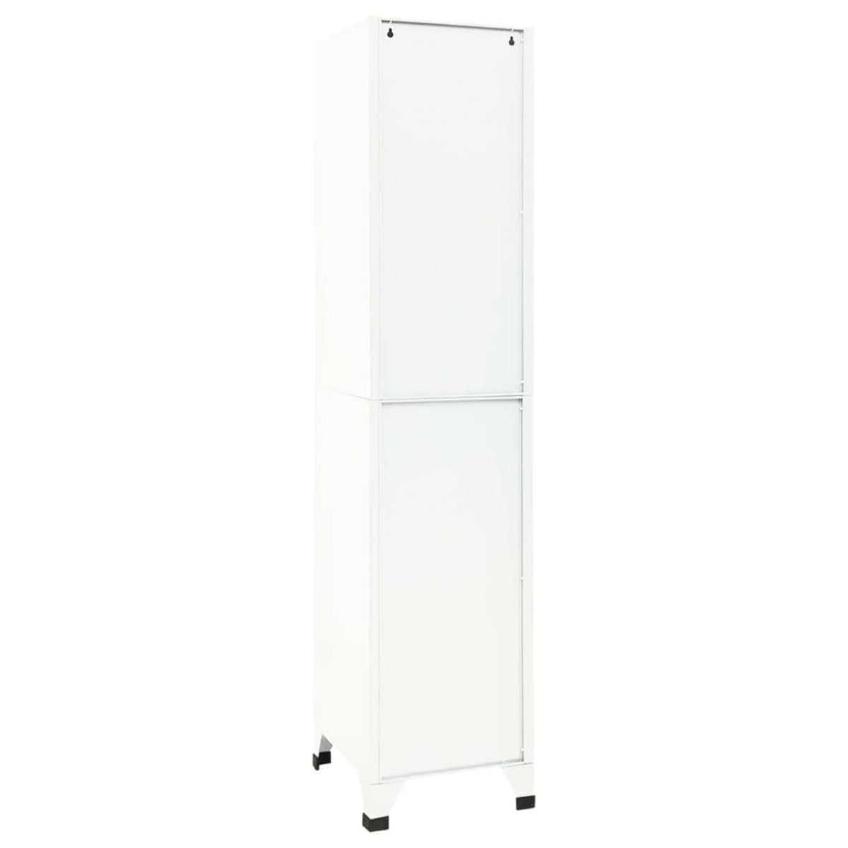 VIDAXL Armoire a casiers Blanc 38x45x180 cm Acier