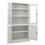 Voir la diapositive 5 : VIDAXL Armoire de bureau Gris clair 90x40x180 cm Acier