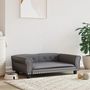 Voir la diapositive 1 : VIDAXL Lit pour chien gris 95x55x30 cm similicuir