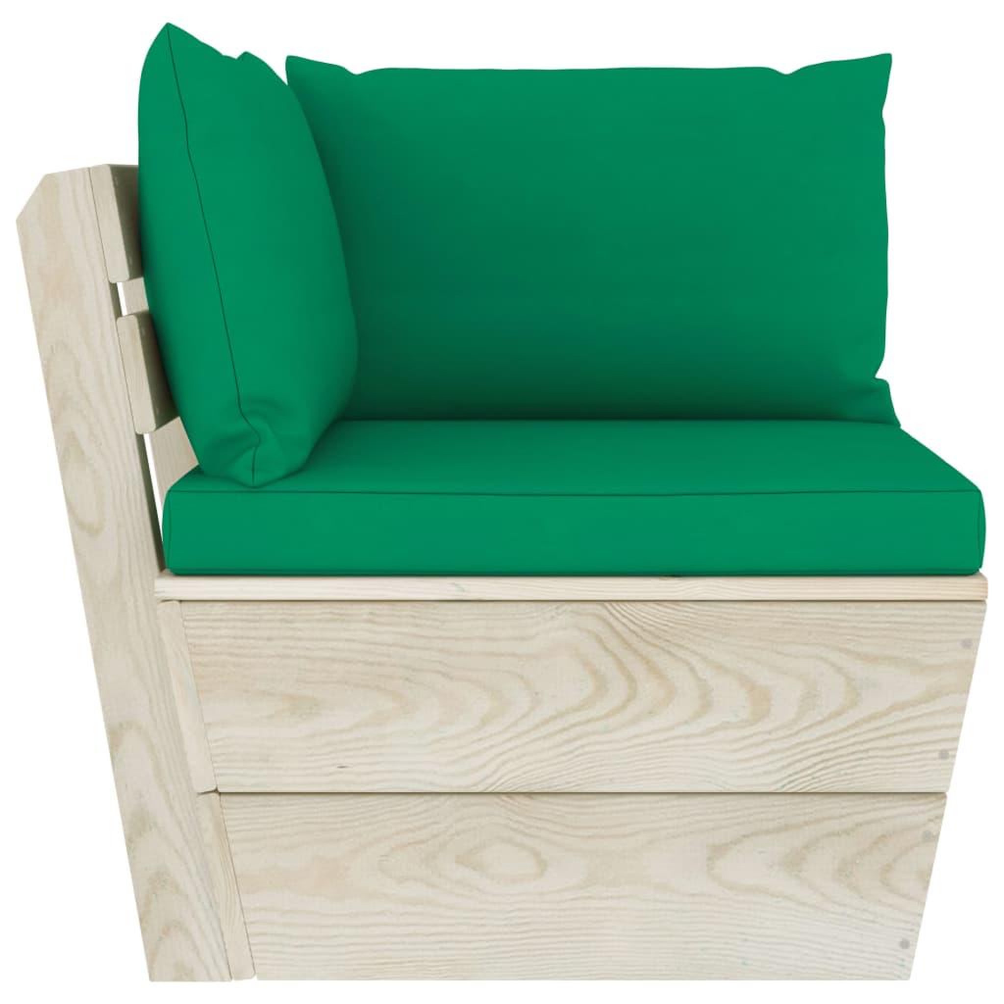Voir la diapositive 5 : VIDAXL Salon de jardin palette 6 pcs avec coussins bois d'epicea