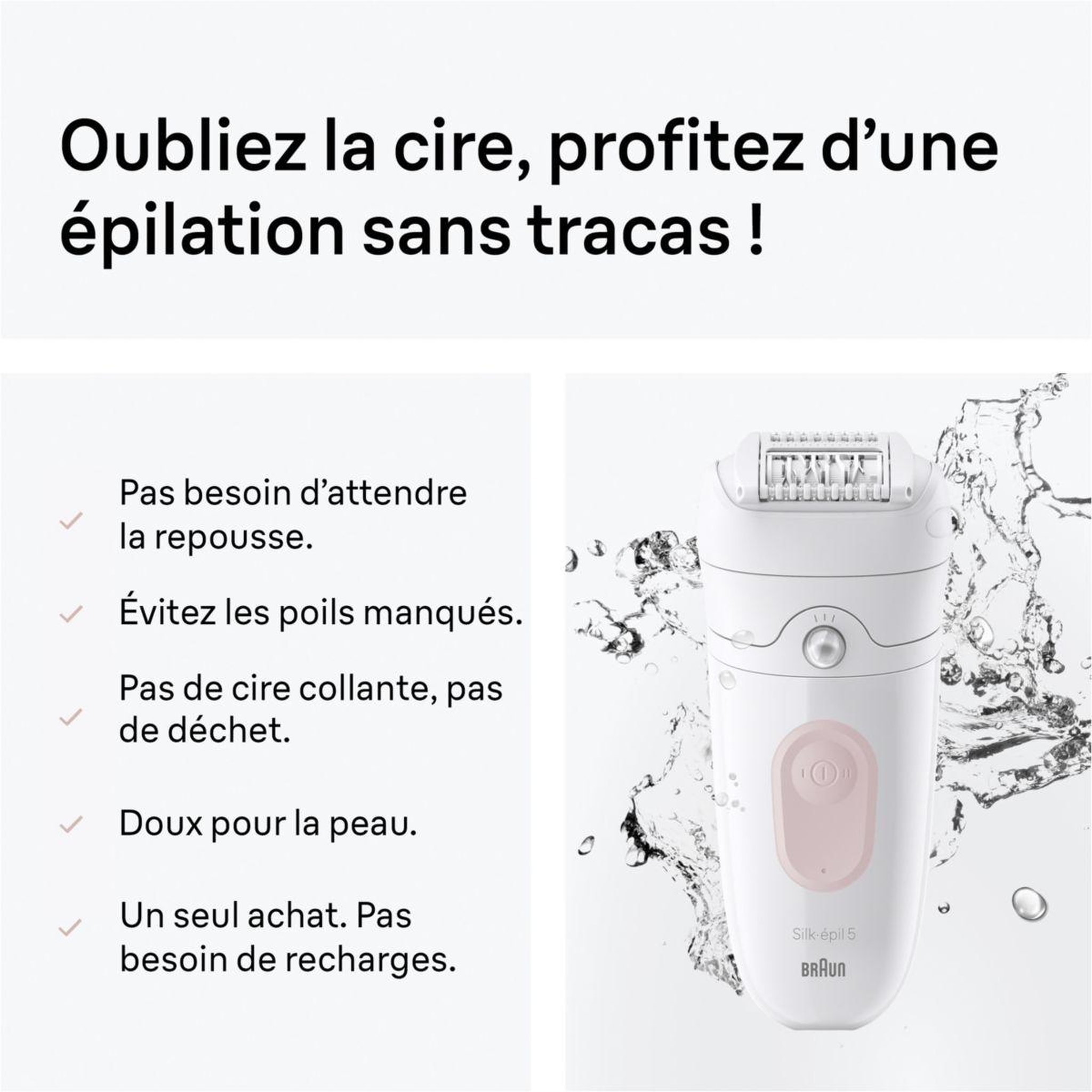 Voir la diapositive 5 : BRAUN Epilateur électrique silk-épill se5 5-011
