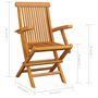 Voir la diapositive 6 : VIDAXL Chaises de jardin avec coussins gris lot de 2 Bois teck massif