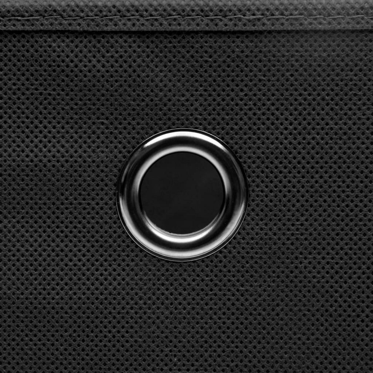 VIDAXL Boîtes de rangement avec couvercles 10 pcs 28x28x28 cm Noir