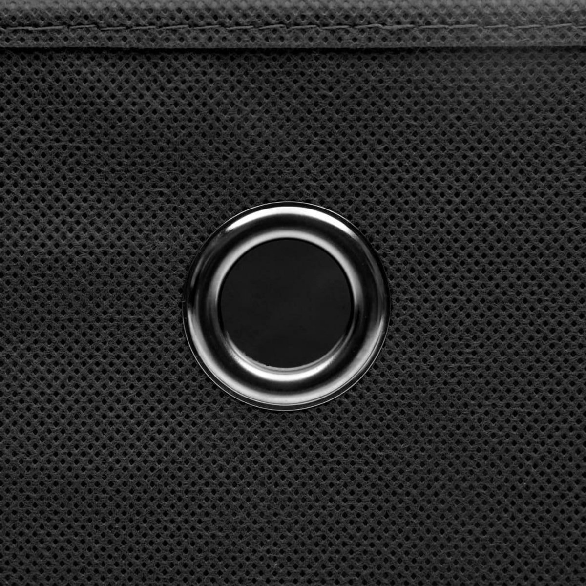 VIDAXL Boîtes de rangement avec couvercles 10 pcs 28x28x28 cm Noir