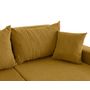 Voir la diapositive 6 : BEST MOBILIER Valos - canapé panoramique en u - 7 places - convertible avec coffres - en velours côtelé