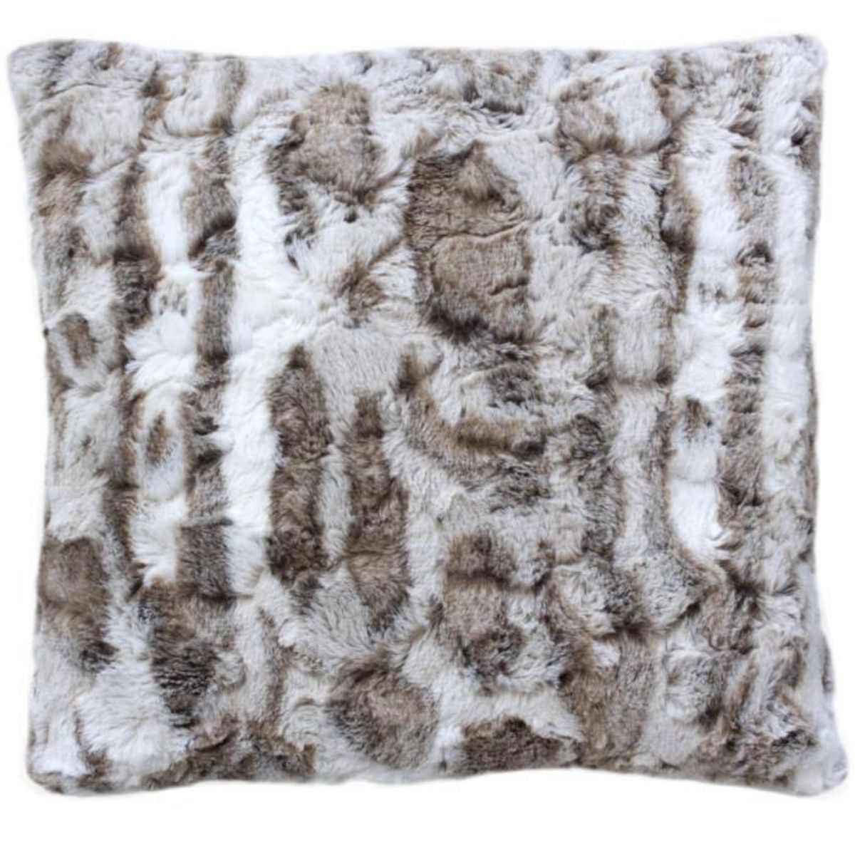 Paris Prix Coussin Déco Imitation Fourrure  Écorce  40x40cm Vison