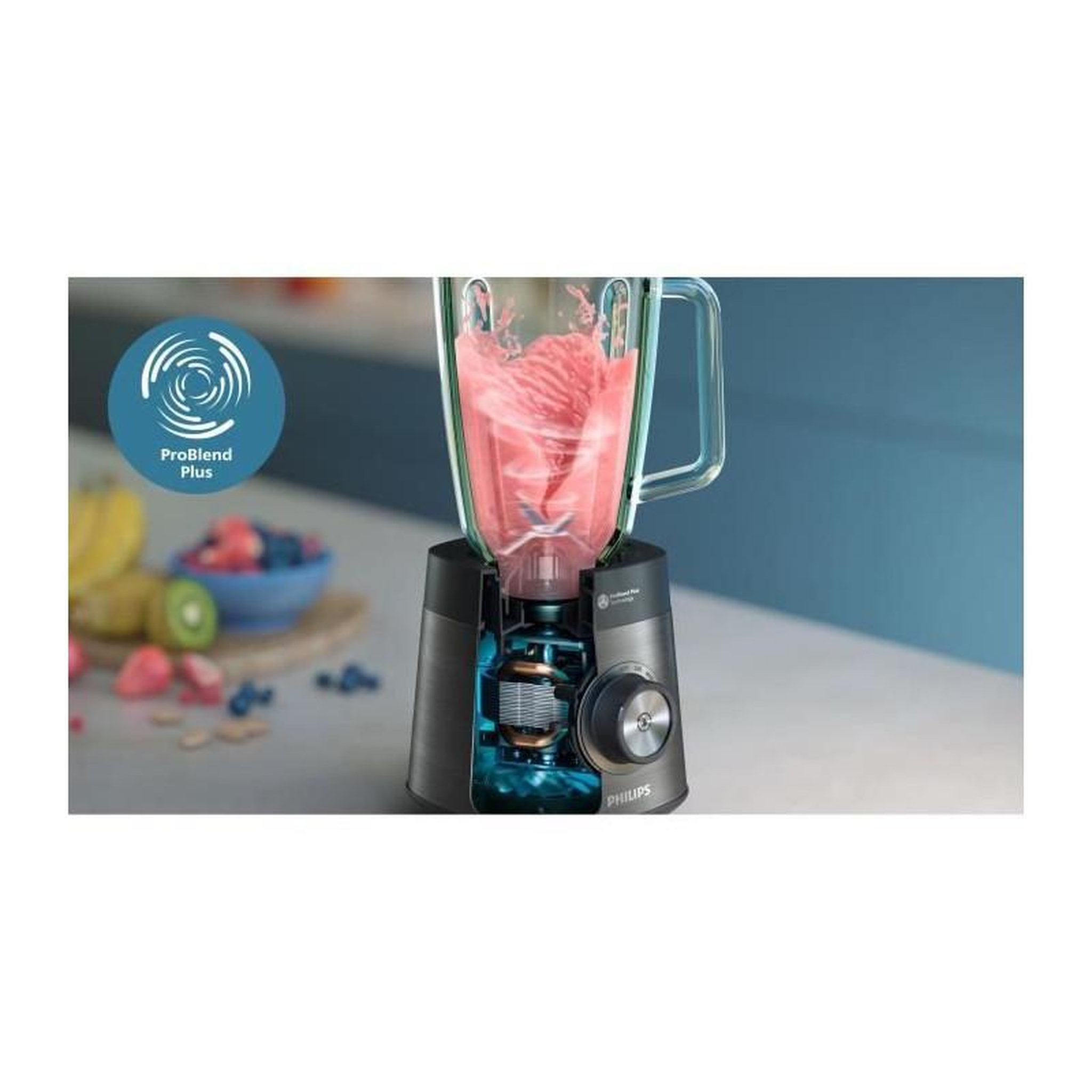 Voir la diapositive 2 : Philips Blender - PHILIPS - HR3041/00 - Noir