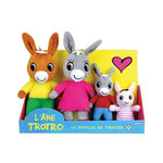 JEMINI Coffret Peluche Trotro et Famille +/- 15 cm - JEMINI - Trotro, sa maman, son papa et sa petite soeur.