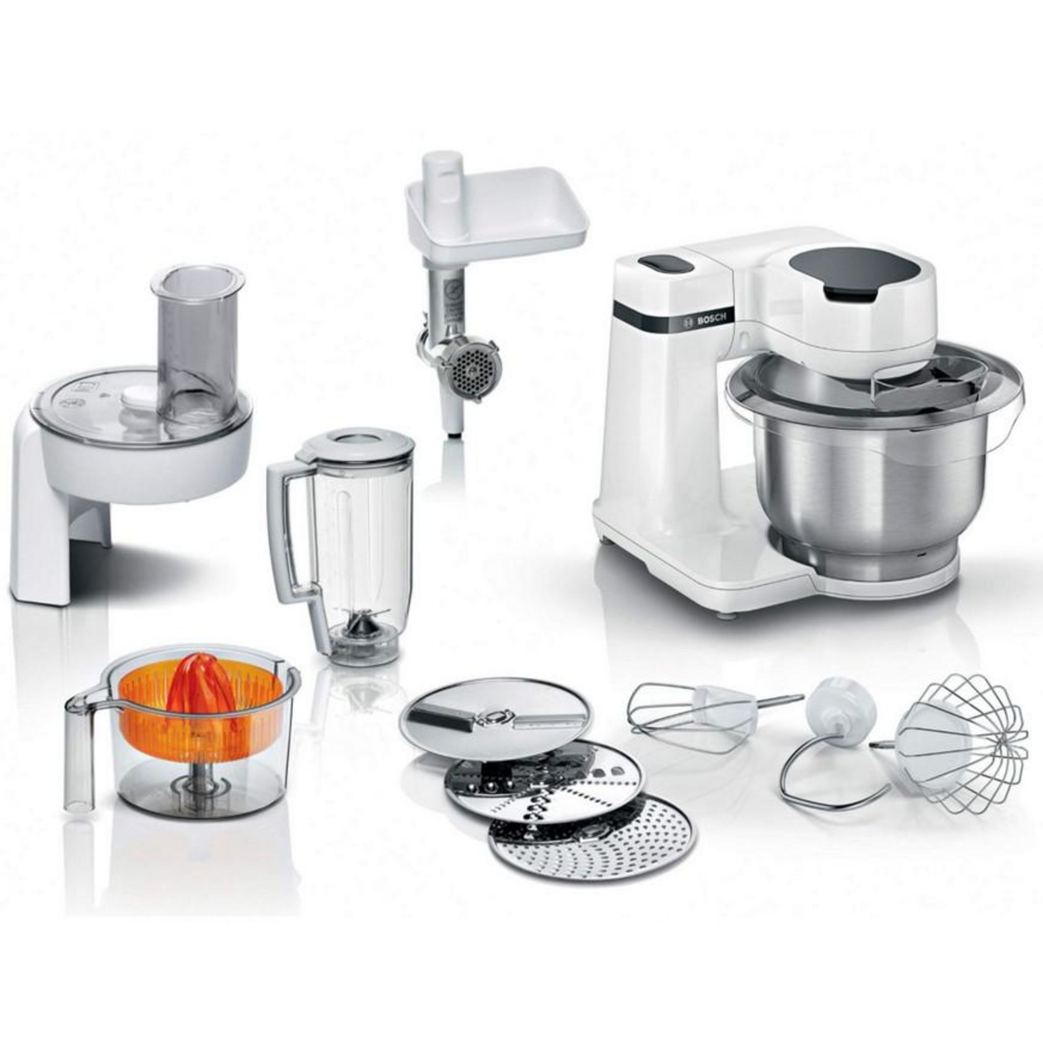 Girmi IM47 Robot Pâtissier Planétaire 6 Litres 1500W - 10 Vitesses, Bol Inox, Accessoires Inclus, Crème