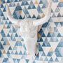 Voir la diapositive 2 : Paris Prix Déco Murale en Résine  Crane  53cm Blanc