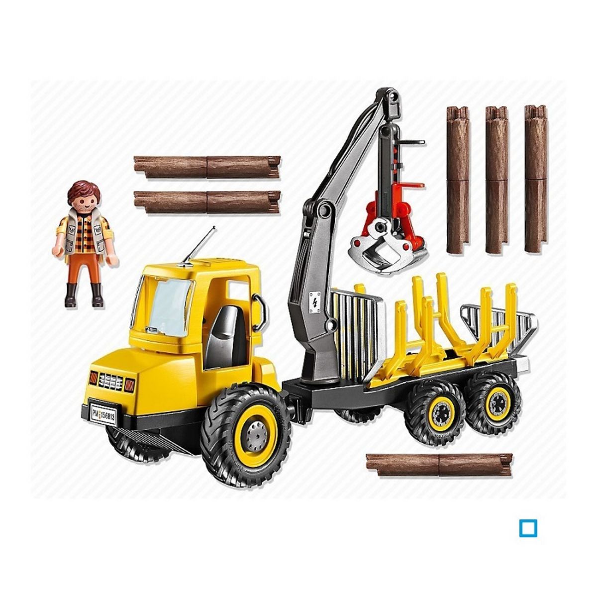 PLAYMOBIL 6813 - Porteur avec bûcheron