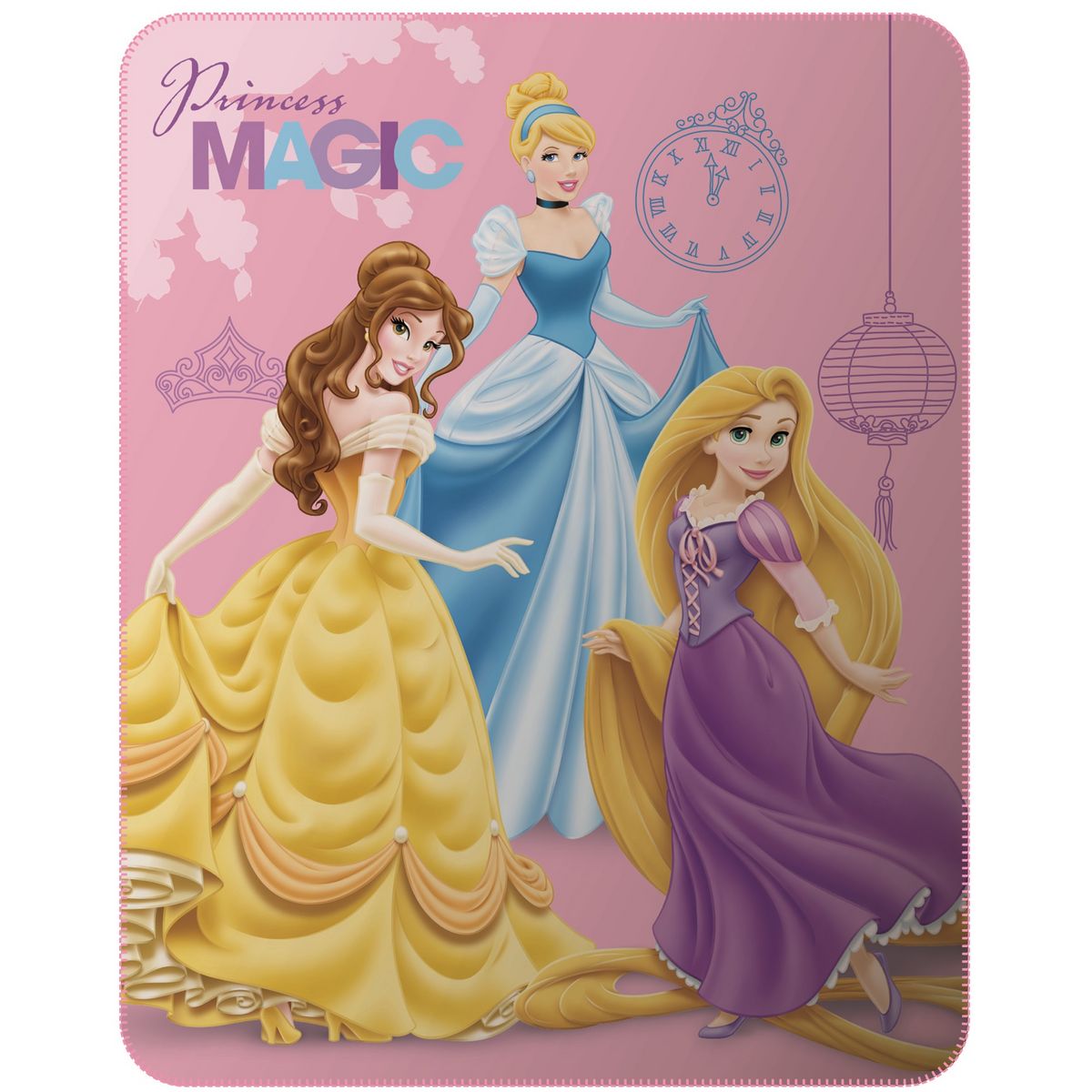 DISNEY Plaid polaire motifs PRINCESS MAGIC