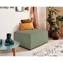 Voir la diapositive 1 : BEST MOBILIER Topaze - pouf - en velours côtelé