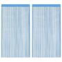 Voir la diapositive 2 : VIDAXL Rideaux a fils 2 pcs bleu clair 100x250 cm