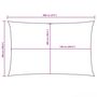 Voir la diapositive 6 : VIDAXL Voile de parasol tissu oxford rectangulaire 5x8 m creme